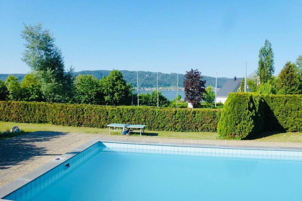 Die Seeblume - Ferienwohnung Mit Pool Und Seeblick 보드만루드비히샤펜 외부 사진